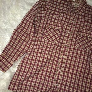 Dee Cee Brand authentic western wear long sleeve shirt size 16/32 snap buttons
